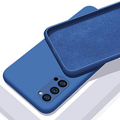 Silikon Hülle Handyhülle Ultra Dünn Schutzhülle Flexible 360 Grad Ganzkörper Tasche C01 für Oppo Reno4 5G Blau