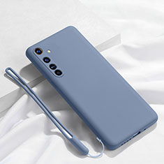 Silikon Hülle Handyhülle Ultra Dünn Schutzhülle Flexible 360 Grad Ganzkörper Tasche C01 für Realme X50 Pro 5G Grau