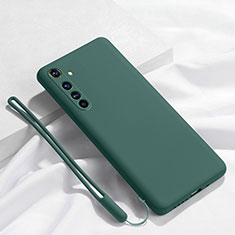 Silikon Hülle Handyhülle Ultra Dünn Schutzhülle Flexible 360 Grad Ganzkörper Tasche C01 für Realme X50 Pro 5G Grün