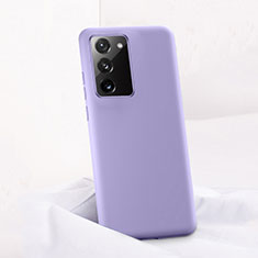 Silikon Hülle Handyhülle Ultra Dünn Schutzhülle Flexible 360 Grad Ganzkörper Tasche C01 für Samsung Galaxy Note 20 5G Violett