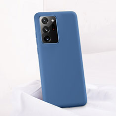 Silikon Hülle Handyhülle Ultra Dünn Schutzhülle Flexible 360 Grad Ganzkörper Tasche C01 für Samsung Galaxy Note 20 Ultra 5G Blau