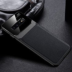 Silikon Hülle Handyhülle Ultra Dünn Schutzhülle Flexible 360 Grad Ganzkörper Tasche C01 für Samsung Galaxy S10 Plus Schwarz