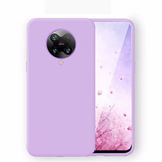 Silikon Hülle Handyhülle Ultra Dünn Schutzhülle Flexible 360 Grad Ganzkörper Tasche C01 für Xiaomi Redmi K30 Pro 5G Violett