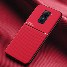 Silikon Hülle Handyhülle Ultra Dünn Schutzhülle Flexible 360 Grad Ganzkörper Tasche C01 für Xiaomi Redmi Note 9 Rot