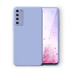 Silikon Hülle Handyhülle Ultra Dünn Schutzhülle Flexible 360 Grad Ganzkörper Tasche C02 für Huawei Honor Play4 5G Lavendel Grau