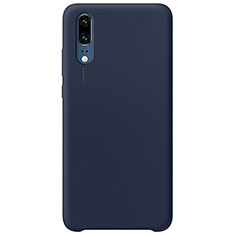 Silikon Hülle Handyhülle Ultra Dünn Schutzhülle Flexible 360 Grad Ganzkörper Tasche C02 für Huawei P20 Blau