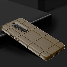 Silikon Hülle Handyhülle Ultra Dünn Schutzhülle Flexible 360 Grad Ganzkörper Tasche C02 für OnePlus 7T Pro Braun