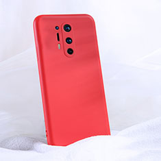 Silikon Hülle Handyhülle Ultra Dünn Schutzhülle Flexible 360 Grad Ganzkörper Tasche C02 für OnePlus 8 Pro Rot