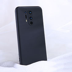 Silikon Hülle Handyhülle Ultra Dünn Schutzhülle Flexible 360 Grad Ganzkörper Tasche C02 für OnePlus 8 Pro Schwarz