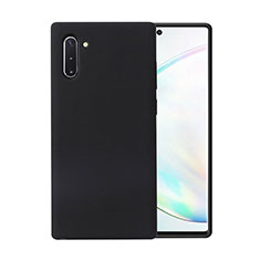 Silikon Hülle Handyhülle Ultra Dünn Schutzhülle Flexible 360 Grad Ganzkörper Tasche C02 für Samsung Galaxy Note 10 5G Schwarz