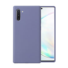 Silikon Hülle Handyhülle Ultra Dünn Schutzhülle Flexible 360 Grad Ganzkörper Tasche C02 für Samsung Galaxy Note 10 5G Violett