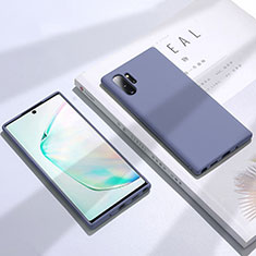 Silikon Hülle Handyhülle Ultra Dünn Schutzhülle Flexible 360 Grad Ganzkörper Tasche C02 für Samsung Galaxy Note 10 Plus 5G Grau