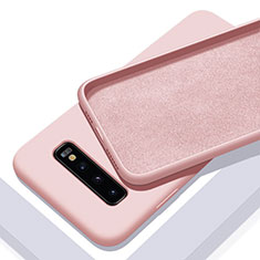 Silikon Hülle Handyhülle Ultra Dünn Schutzhülle Flexible 360 Grad Ganzkörper Tasche C02 für Samsung Galaxy S10 Plus Rosa