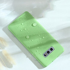 Silikon Hülle Handyhülle Ultra Dünn Schutzhülle Flexible 360 Grad Ganzkörper Tasche C02 für Samsung Galaxy S10e Grün