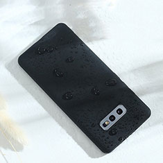 Silikon Hülle Handyhülle Ultra Dünn Schutzhülle Flexible 360 Grad Ganzkörper Tasche C02 für Samsung Galaxy S10e Schwarz