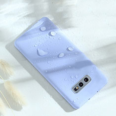 Silikon Hülle Handyhülle Ultra Dünn Schutzhülle Flexible 360 Grad Ganzkörper Tasche C02 für Samsung Galaxy S10e Violett