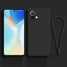 Silikon Hülle Handyhülle Ultra Dünn Schutzhülle Flexible 360 Grad Ganzkörper Tasche C02 für Xiaomi Mi 11 5G Schwarz
