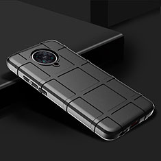 Silikon Hülle Handyhülle Ultra Dünn Schutzhülle Flexible 360 Grad Ganzkörper Tasche C02 für Xiaomi Poco F2 Pro Schwarz