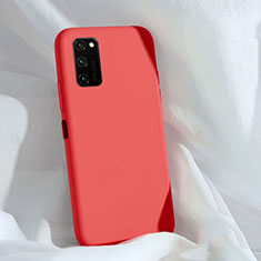 Silikon Hülle Handyhülle Ultra Dünn Schutzhülle Flexible 360 Grad Ganzkörper Tasche C03 für Huawei Honor V30 5G Rot