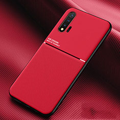 Silikon Hülle Handyhülle Ultra Dünn Schutzhülle Flexible 360 Grad Ganzkörper Tasche C03 für Huawei Nova 6 Rot