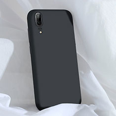 Silikon Hülle Handyhülle Ultra Dünn Schutzhülle Flexible 360 Grad Ganzkörper Tasche C03 für Huawei P20 Schwarz
