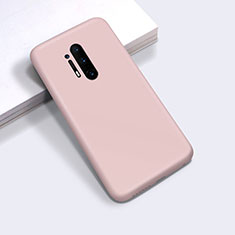Silikon Hülle Handyhülle Ultra Dünn Schutzhülle Flexible 360 Grad Ganzkörper Tasche C03 für OnePlus 8 Pro Rosa