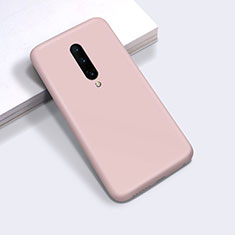 Silikon Hülle Handyhülle Ultra Dünn Schutzhülle Flexible 360 Grad Ganzkörper Tasche C03 für OnePlus 8 Rosa