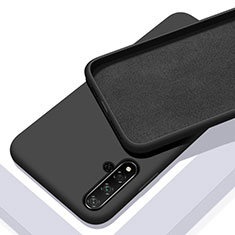 Silikon Hülle Handyhülle Ultra Dünn Schutzhülle Flexible 360 Grad Ganzkörper Tasche C04 für Huawei Nova 5 Schwarz
