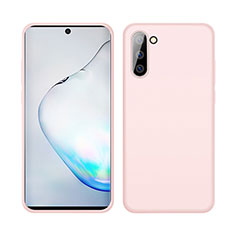 Silikon Hülle Handyhülle Ultra Dünn Schutzhülle Flexible 360 Grad Ganzkörper Tasche C04 für Samsung Galaxy Note 10 5G Rosa