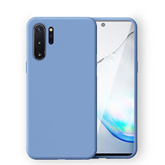 Silikon Hülle Handyhülle Ultra Dünn Schutzhülle Flexible 360 Grad Ganzkörper Tasche C04 für Samsung Galaxy Note 10 Plus Blau
