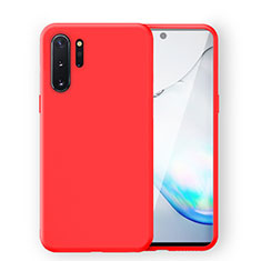 Silikon Hülle Handyhülle Ultra Dünn Schutzhülle Flexible 360 Grad Ganzkörper Tasche C04 für Samsung Galaxy Note 10 Plus Rot