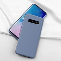 Silikon Hülle Handyhülle Ultra Dünn Schutzhülle Flexible 360 Grad Ganzkörper Tasche C04 für Samsung Galaxy S10 5G Violett
