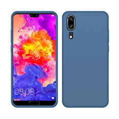 Silikon Hülle Handyhülle Ultra Dünn Schutzhülle Flexible 360 Grad Ganzkörper Tasche C05 für Huawei P20 Blau