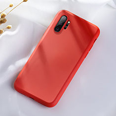Silikon Hülle Handyhülle Ultra Dünn Schutzhülle Flexible 360 Grad Ganzkörper Tasche C05 für Samsung Galaxy Note 10 Plus Rot