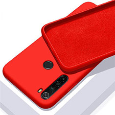 Silikon Hülle Handyhülle Ultra Dünn Schutzhülle Flexible 360 Grad Ganzkörper Tasche C05 für Xiaomi Redmi Note 8 (2021) Rot