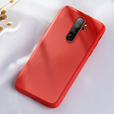 Silikon Hülle Handyhülle Ultra Dünn Schutzhülle Flexible 360 Grad Ganzkörper Tasche C05 für Xiaomi Redmi Note 8 Pro Rot