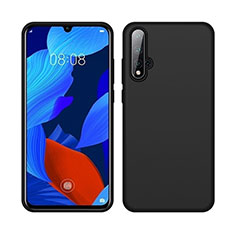 Silikon Hülle Handyhülle Ultra Dünn Schutzhülle Flexible 360 Grad Ganzkörper Tasche C06 für Huawei Nova 5 Schwarz