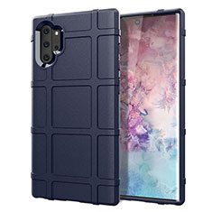 Silikon Hülle Handyhülle Ultra Dünn Schutzhülle Flexible 360 Grad Ganzkörper Tasche C06 für Samsung Galaxy Note 10 Plus Blau