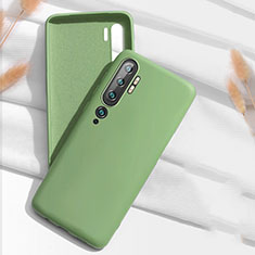Silikon Hülle Handyhülle Ultra Dünn Schutzhülle Flexible 360 Grad Ganzkörper Tasche C07 für Xiaomi Mi Note 10 Grün