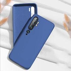 Silikon Hülle Handyhülle Ultra Dünn Schutzhülle Flexible 360 Grad Ganzkörper Tasche C07 für Xiaomi Mi Note 10 Pro Blau