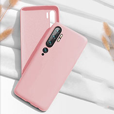 Silikon Hülle Handyhülle Ultra Dünn Schutzhülle Flexible 360 Grad Ganzkörper Tasche C07 für Xiaomi Mi Note 10 Pro Rosa