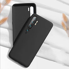 Silikon Hülle Handyhülle Ultra Dünn Schutzhülle Flexible 360 Grad Ganzkörper Tasche C07 für Xiaomi Mi Note 10 Pro Schwarz