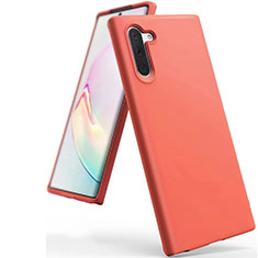 Silikon Hülle Handyhülle Ultra Dünn Schutzhülle Flexible 360 Grad Ganzkörper Tasche C08 für Samsung Galaxy Note 10 Rot