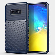Silikon Hülle Handyhülle Ultra Dünn Schutzhülle Flexible 360 Grad Ganzkörper Tasche C08 für Samsung Galaxy S10e Blau