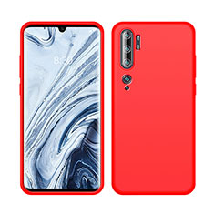 Silikon Hülle Handyhülle Ultra Dünn Schutzhülle Flexible 360 Grad Ganzkörper Tasche C08 für Xiaomi Mi Note 10 Pro Rot