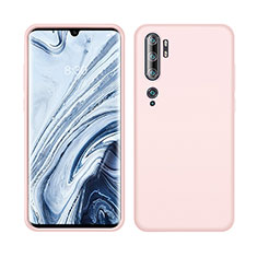 Silikon Hülle Handyhülle Ultra Dünn Schutzhülle Flexible 360 Grad Ganzkörper Tasche C08 für Xiaomi Mi Note 10 Rosa