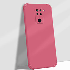 Silikon Hülle Handyhülle Ultra Dünn Schutzhülle Flexible 360 Grad Ganzkörper Tasche G01 für Xiaomi Redmi Note 9 Fuchsie