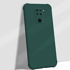 Silikon Hülle Handyhülle Ultra Dünn Schutzhülle Flexible 360 Grad Ganzkörper Tasche G01 für Xiaomi Redmi Note 9 Grün