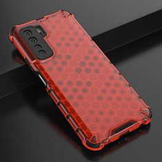 Silikon Hülle Handyhülle Ultra Dünn Schutzhülle Flexible Tasche C01 für Huawei P40 Lite 5G Rot