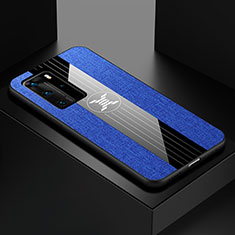 Silikon Hülle Handyhülle Ultra Dünn Schutzhülle Flexible Tasche C01 für Huawei P40 Pro Blau